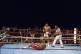 Muhammad Ali looks down at George Foreman during their bout 