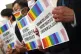 Representatives of Japanese LGBTQ people and rights groups p