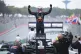 Red Bull driver Max Verstappen celebrates finishing first in