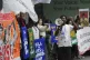 Activists participate in a demonstration calling for climate