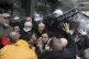 Serbian police officers scuffled with opposition protesters 