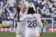 Los Angeles Galaxy's Marco Reus (left) celebrates with teamm