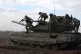 In this photo taken from a video released by Russian Defense