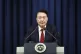 South Korean President Yoon Suk Yeol speaks during a press b