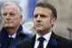 French President Emmanuel Macron (right) and Prime Minister 