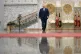 Belarusian President Alexander Lukashenko arrives to meet Ru