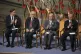 Chairman of the Nobel Committee (from left) Jørgen Watne Fr