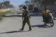 A Kenyan police officer, part of a UN-backed multinational f