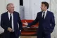 French President Emmanuel Macron (right) meets French MoDem 