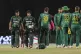 Pakistan's players beating South Africa in the first ODI Int