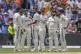 India's Akash Deep (third left) celebrates with teammates af