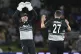New Zealand's Mitch Hay and Jacob Duffy celebrate the wicket