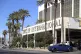 A Tesla Cybertruck pulls into Trump International Hotel in L