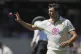 Australia's captain Pat Cummins takes the ball during play o