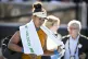 Naomi Osaka of Japan reacts after forfeiting her match again