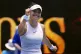 Emma Raducanu of Britain celebrates after defeating Amanda A