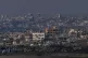 Destroyed buildings by Israeli bombardments as seen inside t