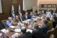 Israeli Prime Minister Benjamin Netanyahu (centre) convened 