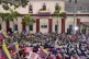Venezuela's President Nicolas Maduro greets crowds celebrati
