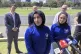 Afghan women cricketers Nahida Sapan, left, and Firooza Amir
