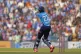 ngland's Jofra Archer hits a boundary during the first one d
