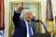 President Donald Trump speaks as Tulsi Gabbard is sworn in a
