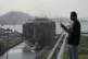A cargo ship goes through the Panama Canal's Cocoli locks in
