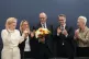 Friedrich Merz (centre) leader of the Christian Democratic U