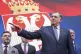 Bosnian Serb President Milorad Dodik speaks after a court se