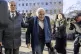 Ex-FIFA president Sepp Blatter, center, arrives in front of 