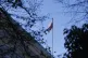A Russian flag flies over the Russian Embassy in Bucharest, 