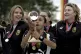Umea' Marta da Silva lifts the trophy after winning the UEFA
