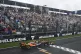 McLaren driver Lando Norris of Britain crosses the finish li