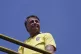 Former President Jair Bolsonaro attends a rally on Copacaban
