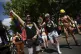 Participants march during the 28th Budapest Pride parade in 