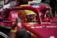 Ferrari driver Lewis Hamilton of Britain gets a pit stop dur