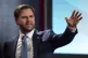 Vice President JD Vance leaves after speaking at the Congres
