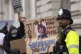 Protesters outside 11 Downing Street as Chancellor Rachel Re