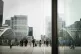 People stroll, March 21, 2025 in La Defense business distric