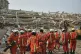 In this photo released by Xinhua News Agency, rescuers prepa