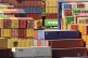 Containers are stored at a container terminal in Duisburg, G