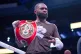 Jaron Ennis gestures after defeating Karen Chukhadzhian in a