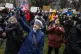 Hundreds of demonstrators gather on Cambridge Common during 