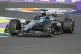 Mercedes driver George Russell of Britain steers his car dur