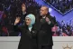 Turkey's President Recep Tayyip Erdogan (right) accompanied 