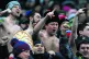 Russian fans cheer during a match between Russia and Brazil 