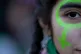 An Argentinian woman protests for access to free and safe ab