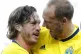 Sweden's Andreas Granqvist (right) and Gustav Svensson embra