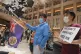 Protesters wave the Hong Kong colonial flag in a shopping ma