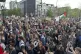 Students gather for a pro-Palestinian protest at the Univers